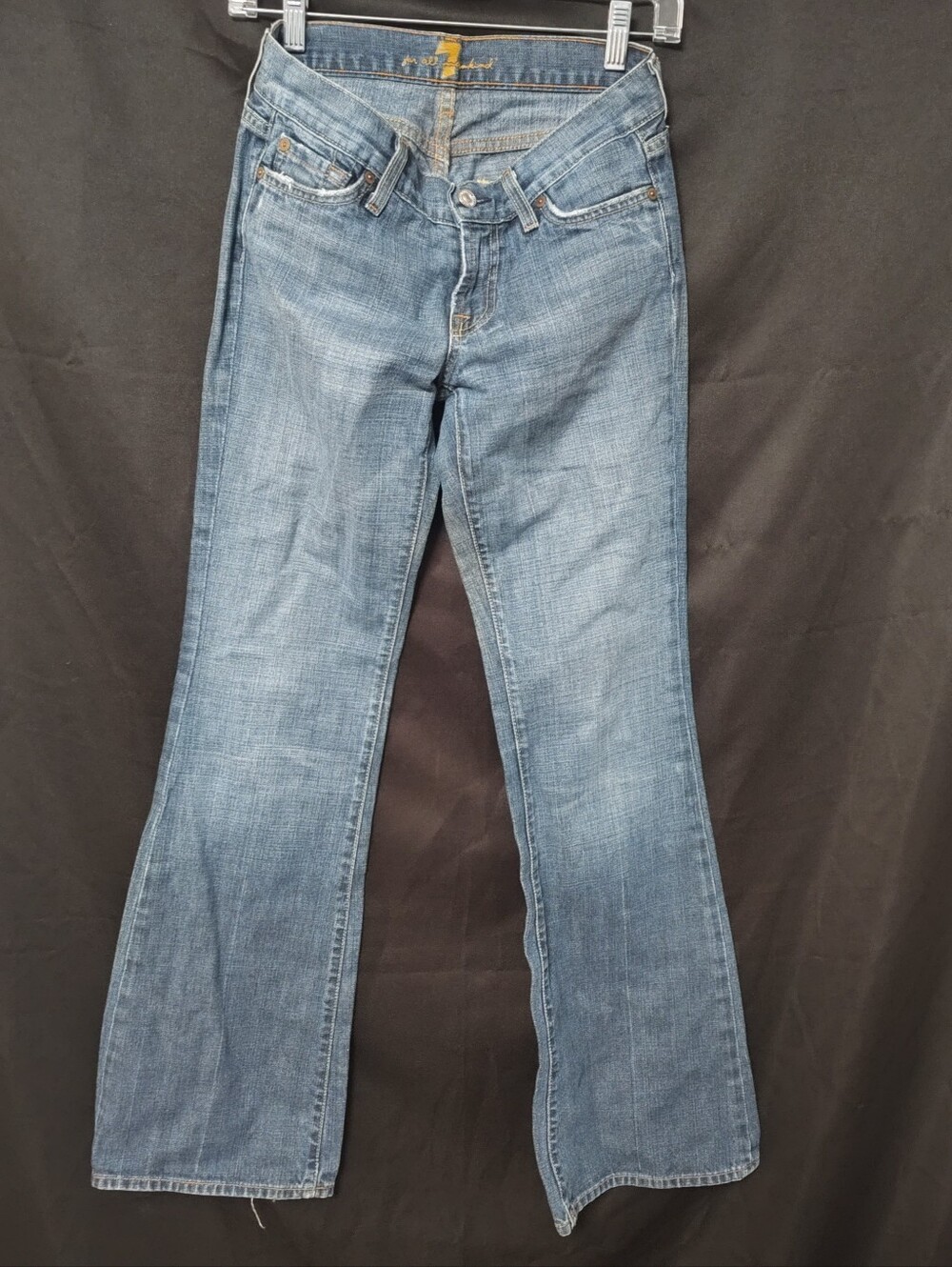 7 For All Mankind denim jeans 26 boot cut cotton made in the USA